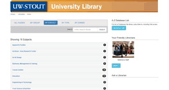 Desktop Screenshot of libguides.uwstout.edu